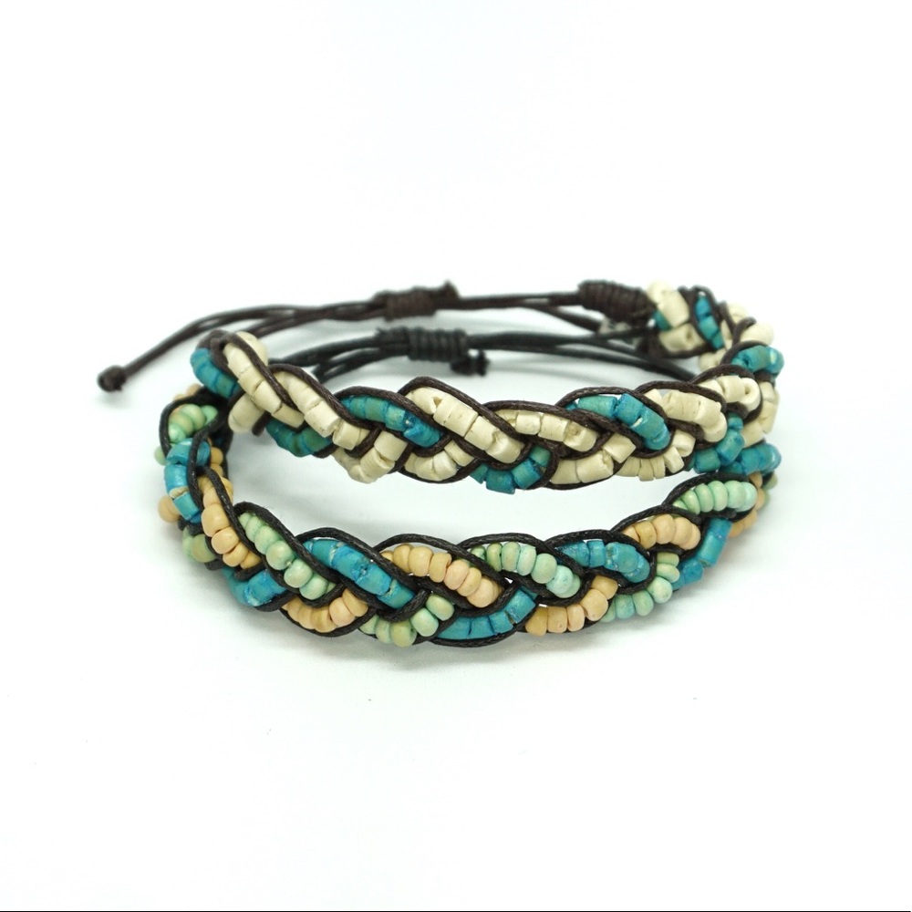 🆕 2 Boho Beach Beaded Bracelets $9🏄🏄‍♀️🌊